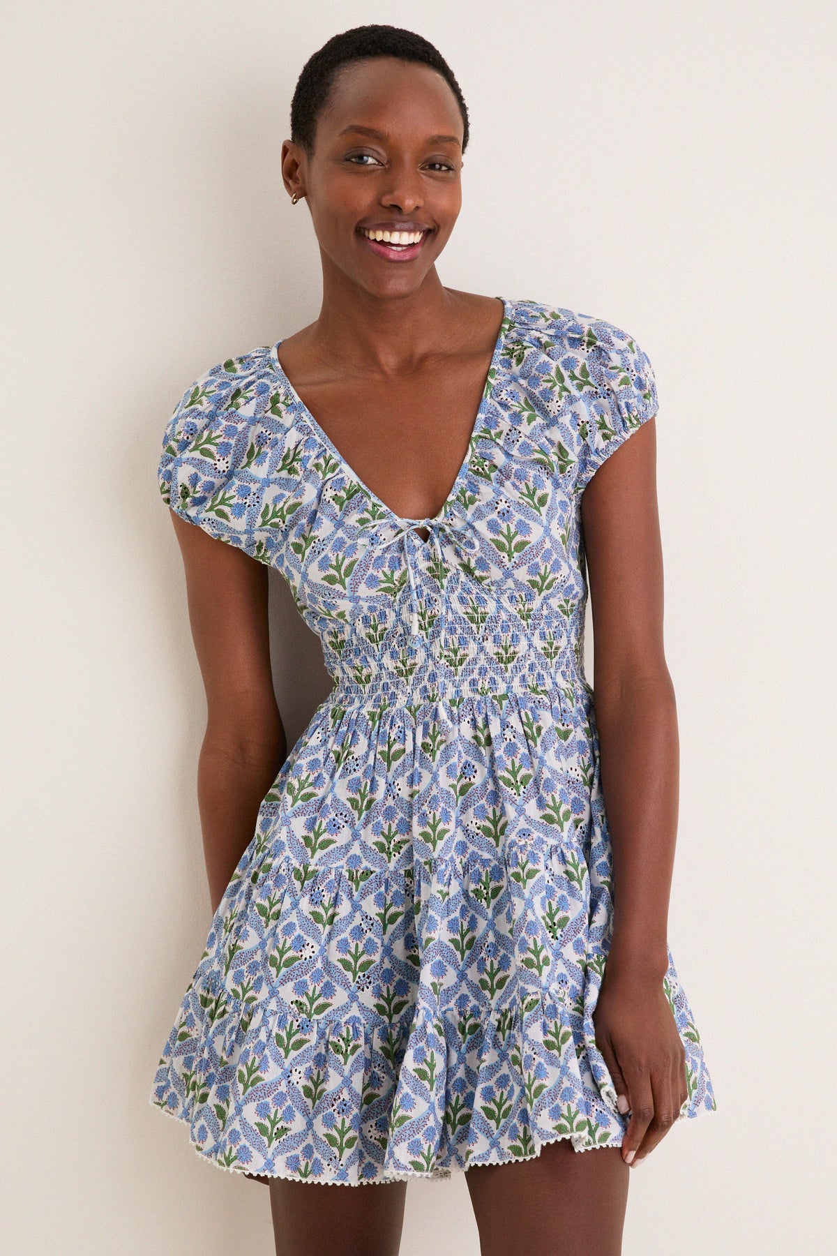 Cornflower Asterid Mini Dress