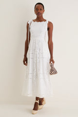 White April Midi Dress