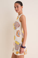 Vibrant Shell Axon Sleeveless Mini Dress