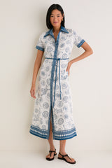 Ivory Lucky Shirt Dress