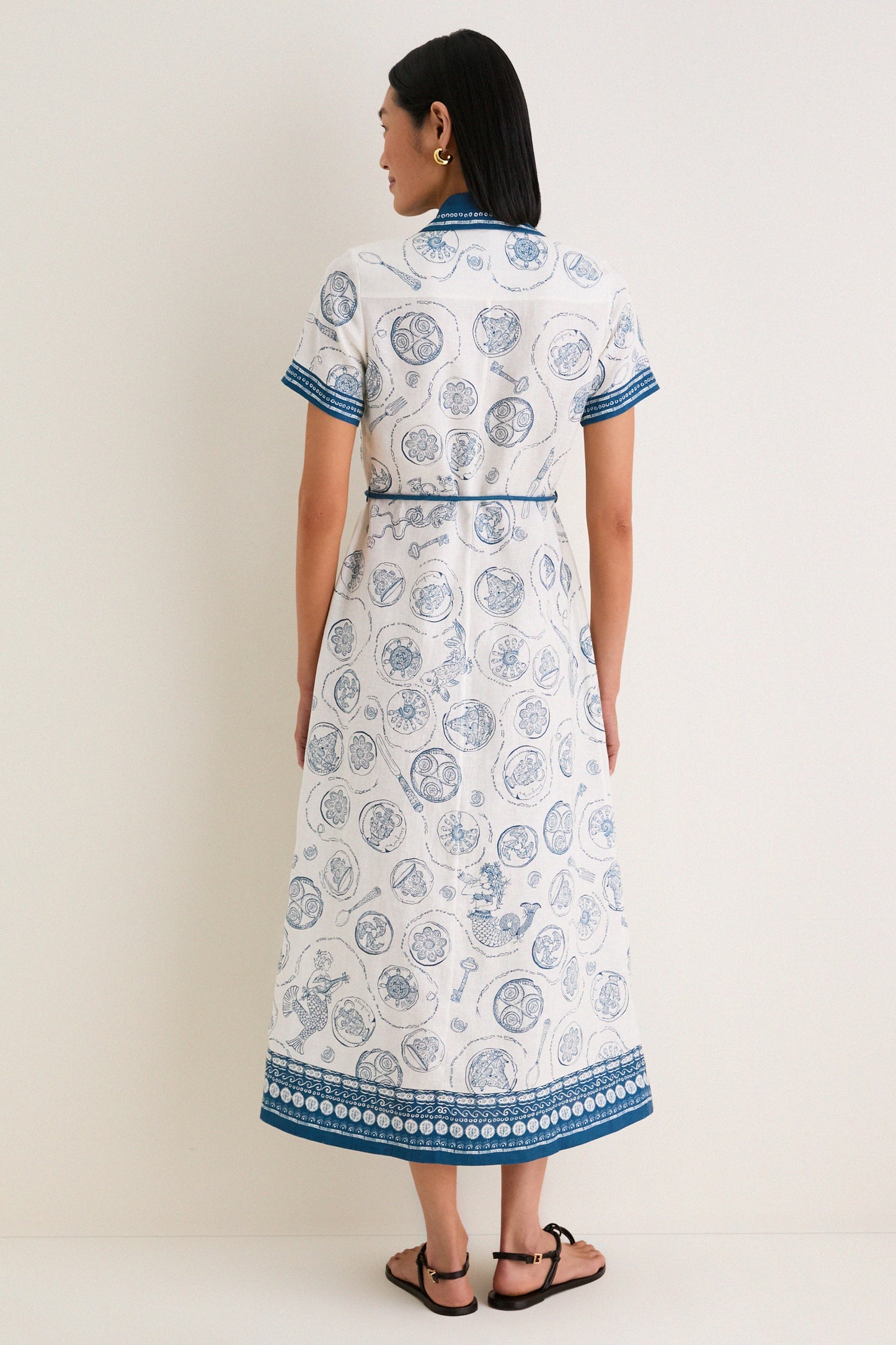 Ivory Lucky Shirt Dress