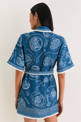 Blue Lucky Mini Dress