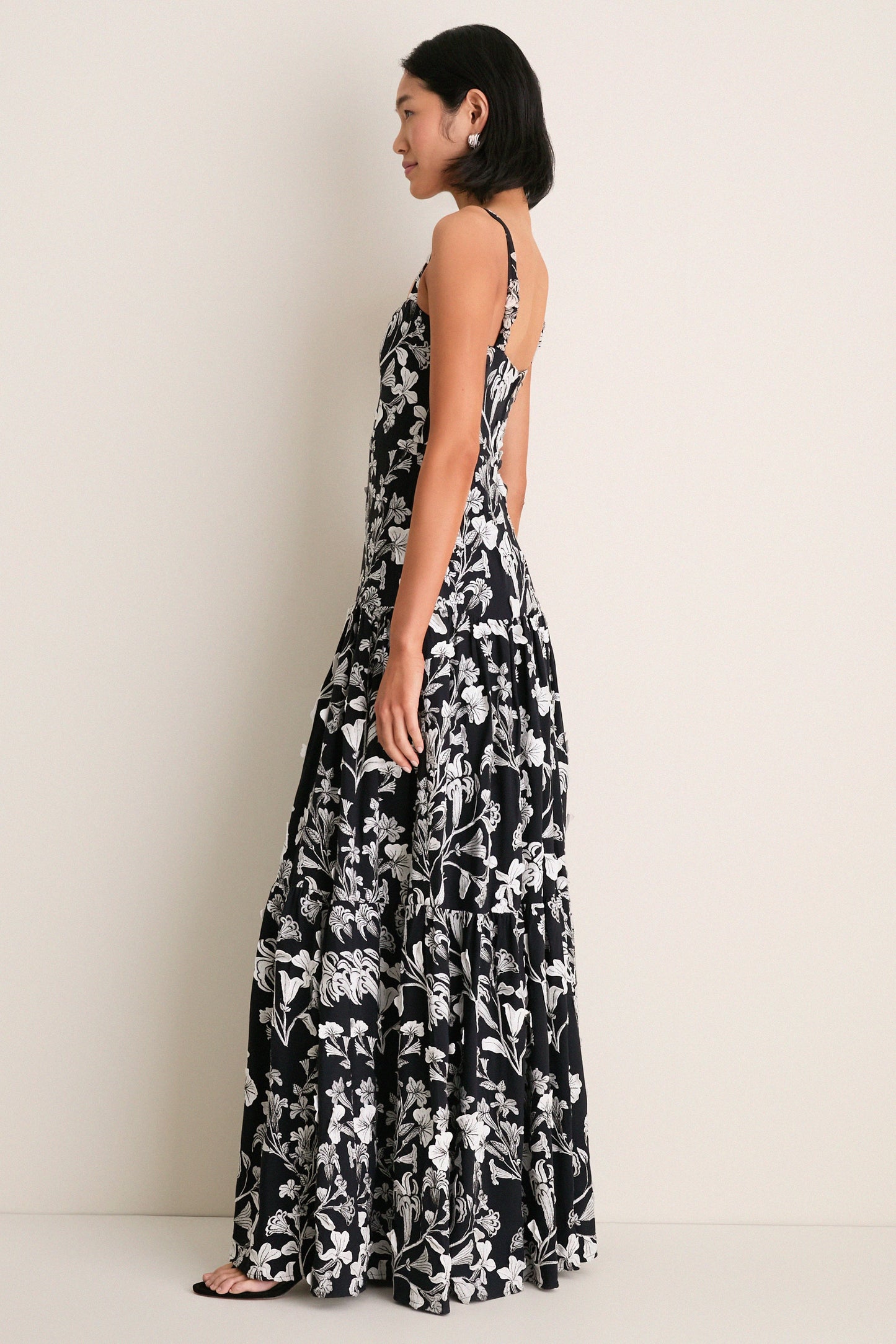 Exclusive Embroidered Guayacan Lima Maxi Dress