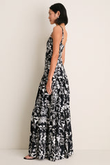 Exclusive Embroidered Guayacan Lima Maxi Dress