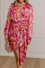 Romance In Paris Satin Mini Dress