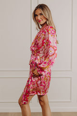 Romance In Paris Satin Mini Dress