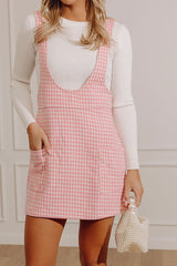 Brunch Voyage Houndstooth Mini Dress