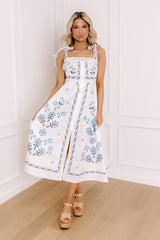 Cruise Ready Embroidered Midi Dress