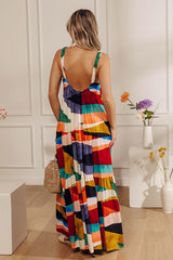 Resort Charm Color Block Maxi Dress