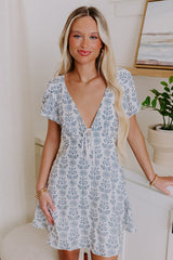 Oceanfront Views Floral Mini Dress
