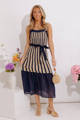 Havana Happy Hour Stripe Midi Dress