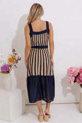 Havana Happy Hour Stripe Midi Dress