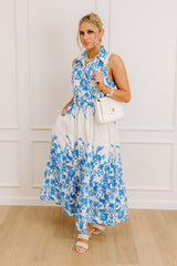Tea Garden Stroll Floral Midi Dress