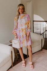 Whispering Wildflowers Tiered Mini Dress
