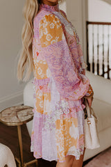 Whispering Wildflowers Tiered Mini Dress