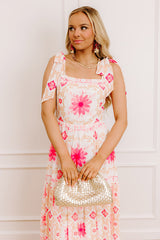 Garden Gala Floral Maxi Dress in Pink