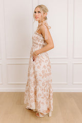 Happy Gatherings Floral Smocked Maxi Dress