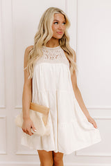 Tuscan Villa Crochet Mini Dress