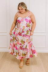 Tropical Dreams Midi Dress Curves