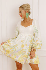 Serene Fields Floral Mini Dress