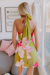 Guava Martini Mini Dress in Lime