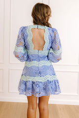 Tea Garden Cutie Tiered Lace Mini Dress