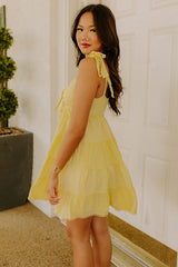 Joyful Smile Tiered Mini Dress