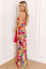 Cosmos And Chit Chat Floral Maxi Dress