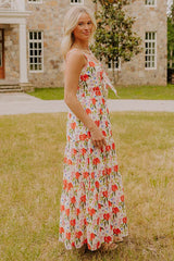Life In Full Bloom Front Tie Maxi Dress