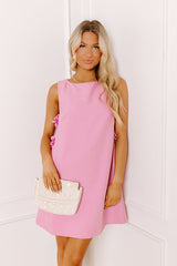 Elegant Evening Mini Dress in Pink