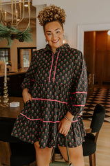 Storybook Charm Floral Mini Dress Curves