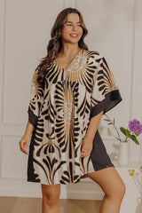 Sunburst Chic Babydoll Mini Dress