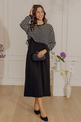 Modern Lines Knit Midi Dress