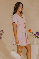 Charming Smile Tweed Mini Dress