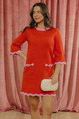Polished Ease Knit Mini Dress