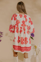 Petal Coast Floral Mini Dress in Pink