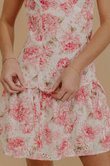 Sweet As Can Be Floral Eyelet Mini Dress