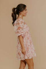 Secret Garden Floral Sequin Mini Dress