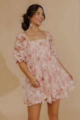 Secret Garden Floral Sequin Mini Dress