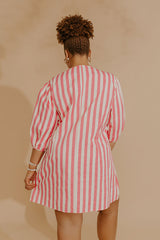 Pretty Little Stripes Mini Dress Curves