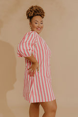 Pretty Little Stripes Mini Dress Curves