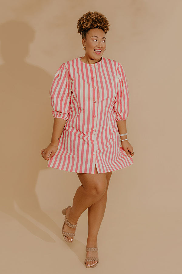 Pretty Little Stripes Mini Dress Curves