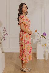Hibiscus Daydream Floral Midi Dress