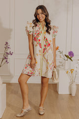 Petal Play Button Down Mini Dress