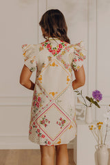 Petal Play Button Down Mini Dress