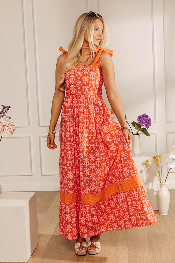 Sweet On The Patio Floral Maxi Dress