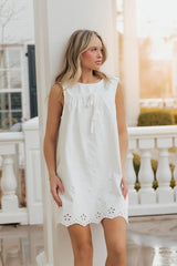 Simple Moments Embroidered Mini Dress