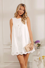 Simple Moments Embroidered Mini Dress