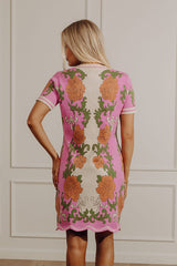Love Me In Florals Knit Mini Dress