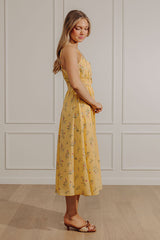 Sweet Meadows Floral Midi Dress
